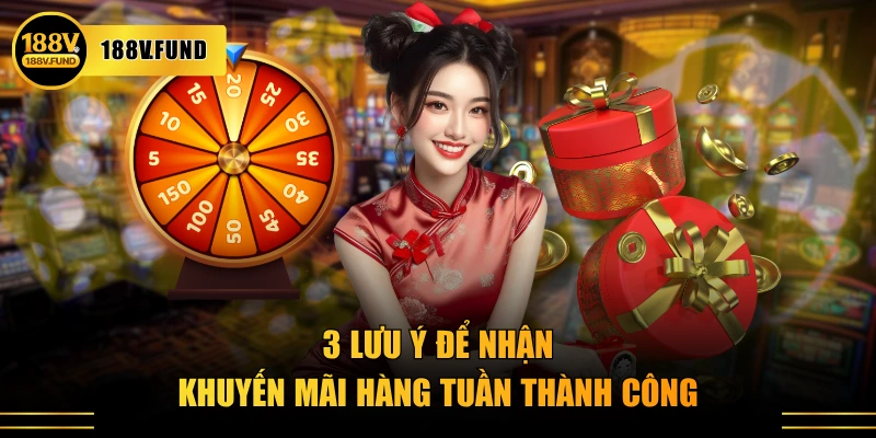 3 lưu ý để nhận khuyến mãi hàng tuần thành công