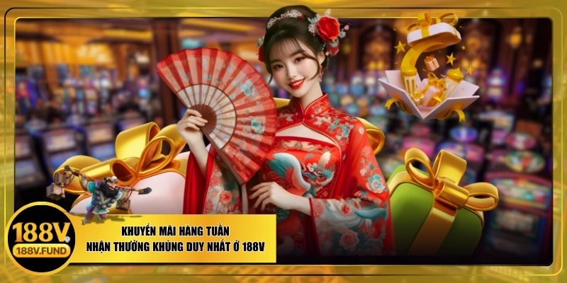 Khuyến Mãi Hàng Tuần - Nhận Thưởng Khủng Duy Nhất Ở 188V